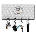 Hipster Graduate Key Hanger w/ 4 Hooks w/ Graphics and Text