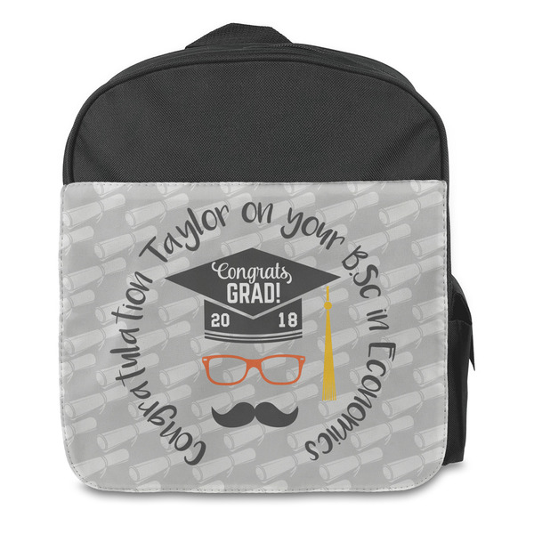 Hipster Graduate Kids Backpack - Front