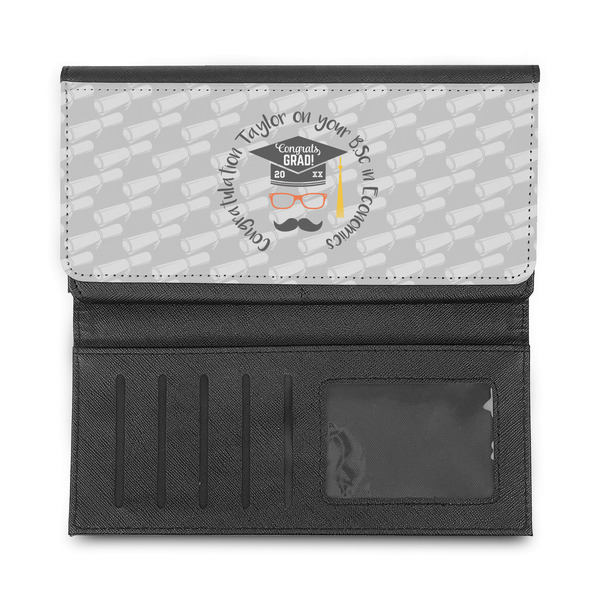 Hipster Graduate Ladies Wallet - Half Way Open