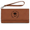 Hipster Graduate Ladies Wallet - Leather - Rawhide - Front View