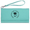 Hipster Graduate Ladies Wallet - Leather - Teal - Front View