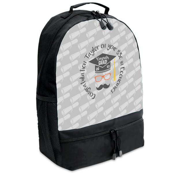 Custom Hipster Graduate Backpacks - Black (Personalized)