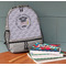 Hipster Graduate Large Backpack - Gray - On Desk