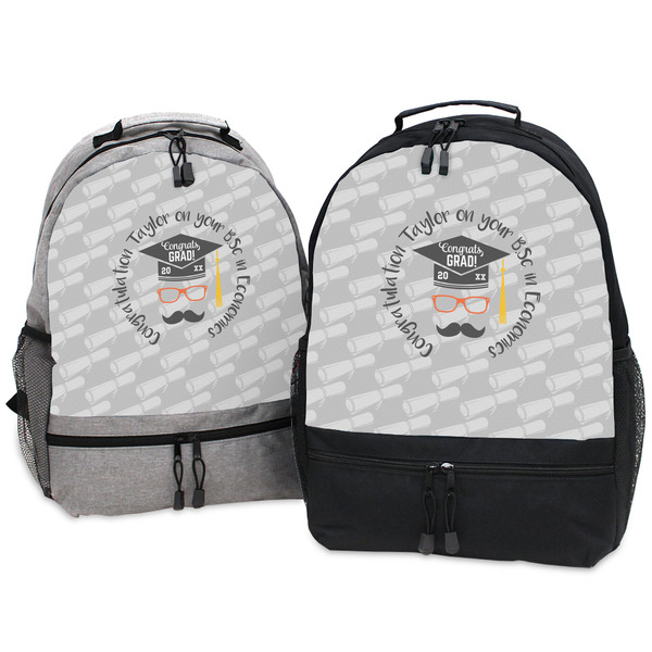 Hipster Graduate Large Backpacks - Both