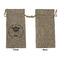 Hipster Graduate Large Burlap Gift Bags - Front Approval