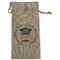 Hipster Graduate Large Burlap Gift Bags - Front