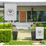 Hipster Graduate Large Garden Flag - Double Sided (Personalized)