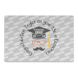 Hipster Graduate Large Rectangle Car Magnet (Personalized)