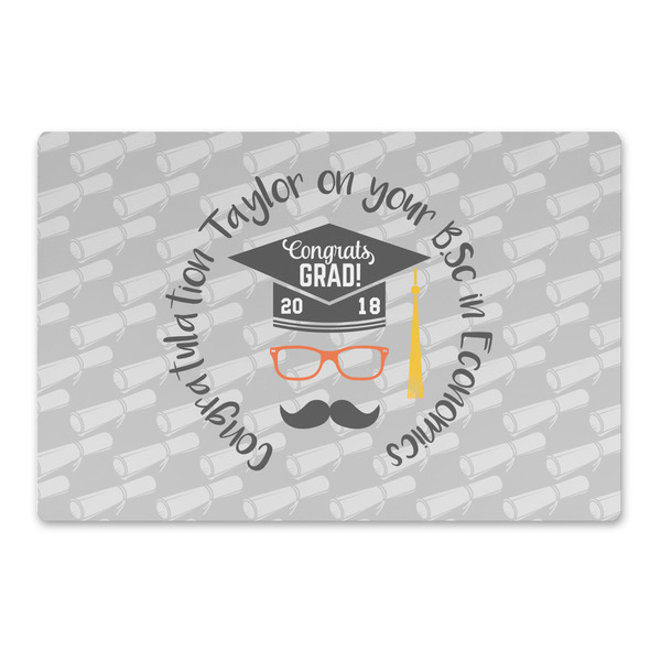 Custom Hipster Graduate Large Rectangle Car Magnet (Personalized)