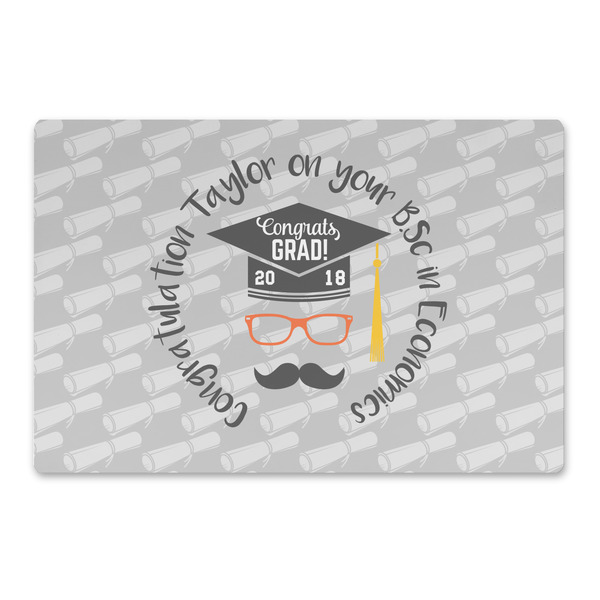 Custom Hipster Graduate Large Rectangle Car Magnet (Personalized)