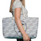 Hipster Graduate Large Rope Tote Bag - In Context View