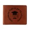 Hipster Graduate Leatherette Bifold Wallet (Personalized)