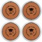 Hipster Graduate Leather Coaster Set of 4