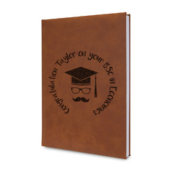 Hipster Graduate Leather Sketchbook - Small - Double Sided (Personalized)