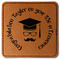 Hipster Graduate Leatherette Patches - Square