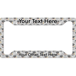 Hipster Graduate License Plate Frame (Personalized)