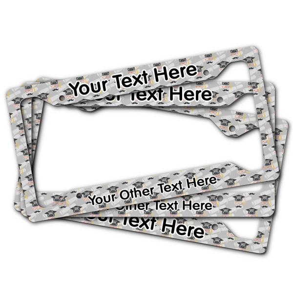 Hipster Graduate License Plate Frames - (PARENT MAIN)