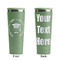 Hipster Graduate Light Green RTIC Everyday Tumbler - 28 oz. - Front and Back