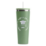 Hipster Graduate RTIC Everyday Tumbler with Straw - 28oz - Light Green - Single-Sided (Personalized)