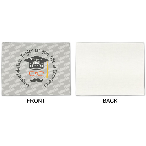 Hipster Graduate Linen Placemat - APPROVAL Single (single sided)