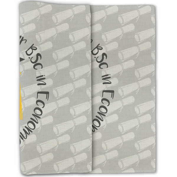 Hipster Graduate Linen Placemat - Folded Half (double sided)