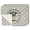 Hipster Graduate Single-Sided Linen Placemat - Set of 4 w/ Name or Text