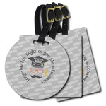 Hipster Graduate Plastic Luggage Tag (Personalized)