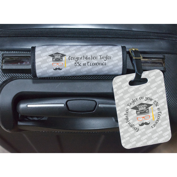 Hipster Graduate Luggage Wrap & Tag