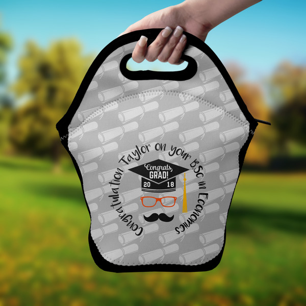 Hipster Graduate Lunch Bag - Hand