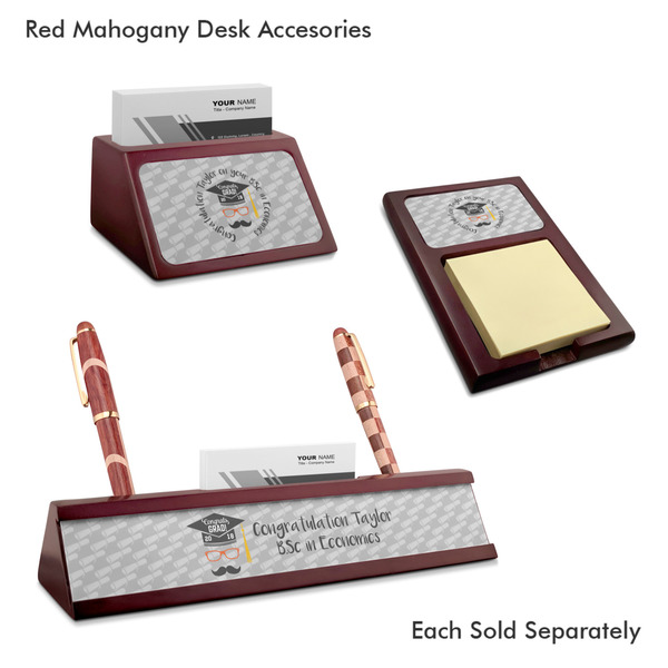Hipster Graduate Mahogany Desk Accessories
