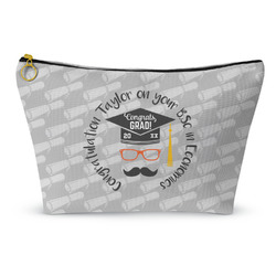 Hipster Graduate Makeup Bag - Large - 12.5"x7" (Personalized)