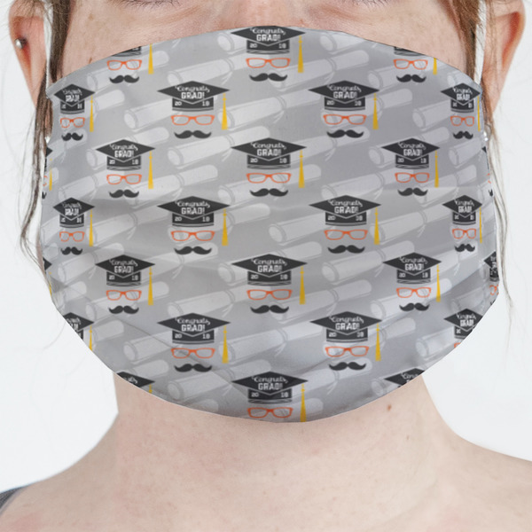 Custom Hipster Graduate Face Mask Cover (Personalized)