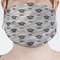 Hipster Graduate Mask - Pleated (new) Front View on Girl