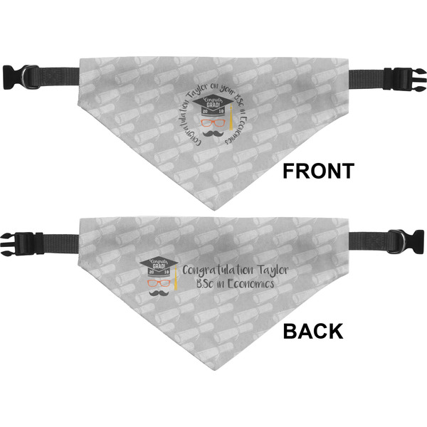 Hipster Graduate Medium Dog Bandana Approval