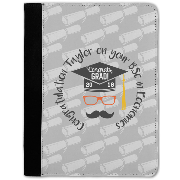 Custom Hipster Graduate Notebook Padfolio w/ Name or Text