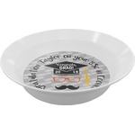 Hipster Graduate Melamine Bowl (Personalized)