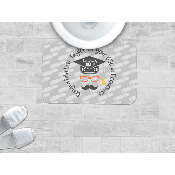 Hipster Graduate Memory Foam Bath Mat - LIFESTYLE