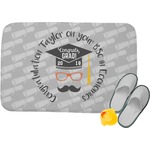 Hipster Graduate Memory Foam Bath Mat (Personalized)