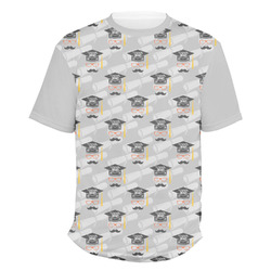 Hipster Graduate Men's Crew T-Shirt - Medium (Personalized)