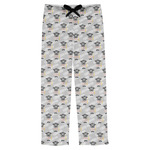 Hipster Graduate Mens Pajama Pants - M (Personalized)