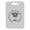 Hipster Graduate Metal Luggage Tag - Front Without Strap