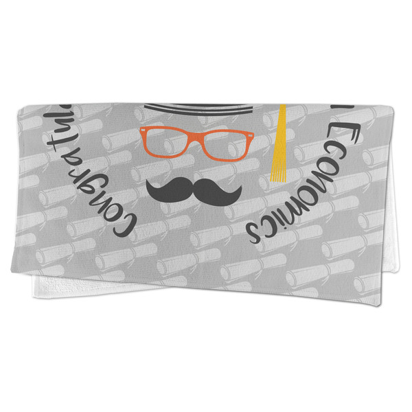 Hipster Graduate Microfiber Dish Rag - FOLDED (half)