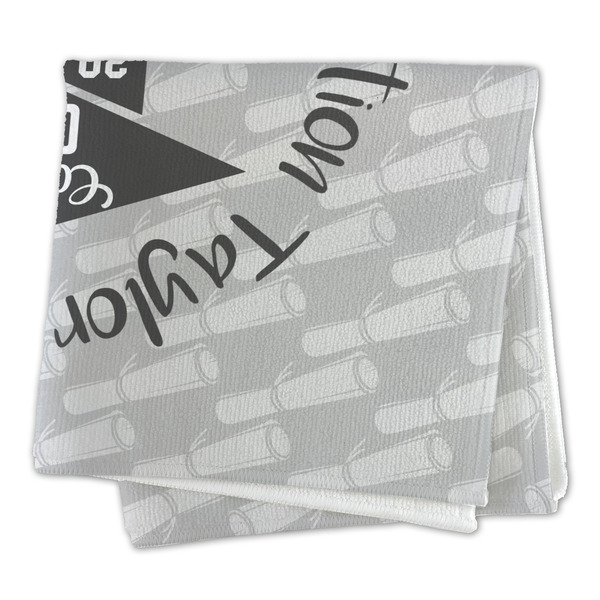 Hipster Graduate Microfiber Dish Rag - FOLDED (square)