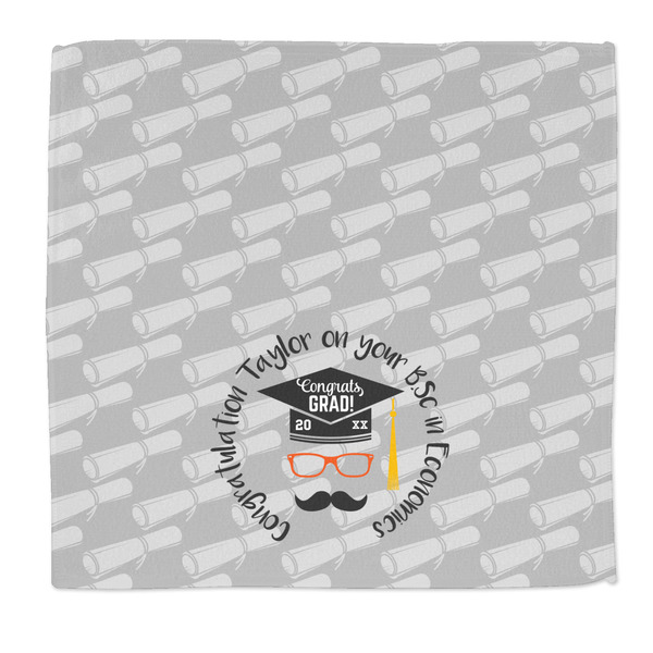 Custom Hipster Graduate Microfiber Dish Rag (Personalized)