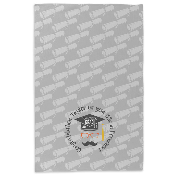 Hipster Graduate Microfiber Dish Towel - APPROVAL