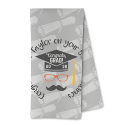 Hipster Graduate Kitchen Towel - Microfiber (Personalized)