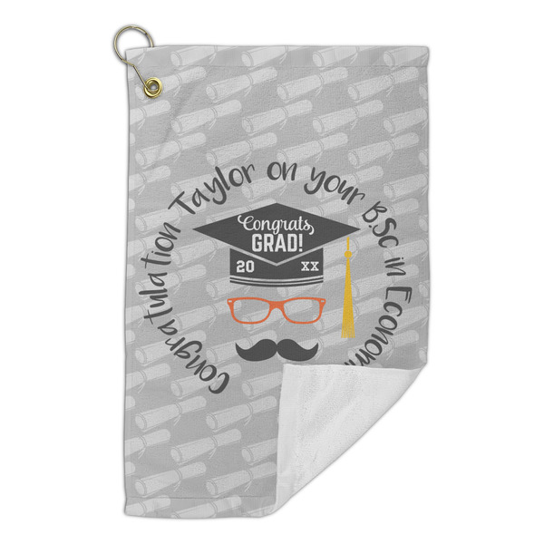 Hipster Graduate Microfiber Golf Towels Small - FRONT FOLDED