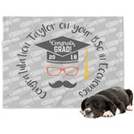 Hipster Graduate Dog Blanket - Large (Personalized)