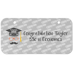 Hipster Graduate Mini/Bicycle License Plate (2 Holes) (Personalized)