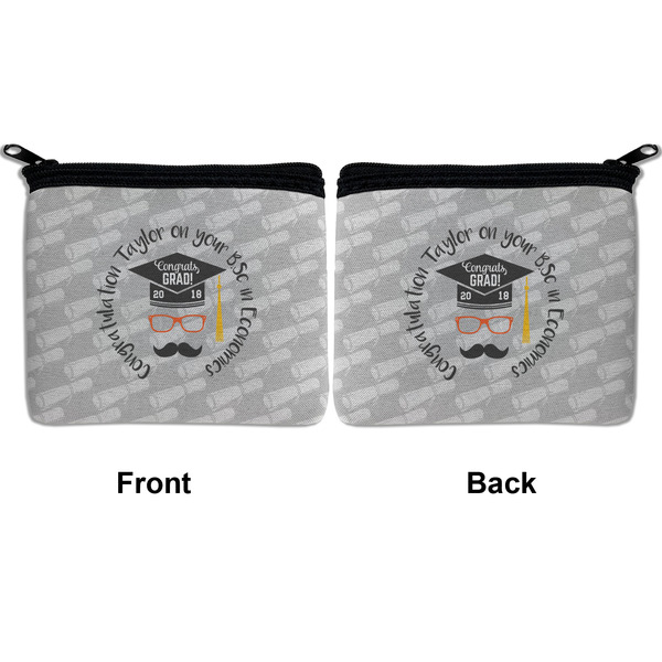 Hipster Graduate Neoprene Coin Purse - Front & Back (APPROVAL)